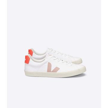 Veja ESPLAR SE CANVAS Tornacipő Női White/Orange | HU 605YXF